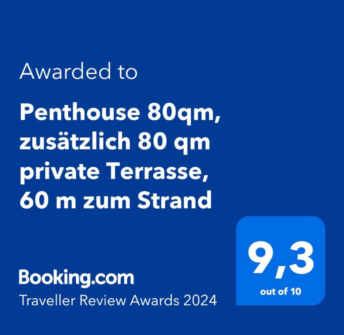 דניה Penthouse 80Qm, Zusaetzlich 80 Qm Private Terrasse, 60 M Zum Strand מראה חיצוני תמונה